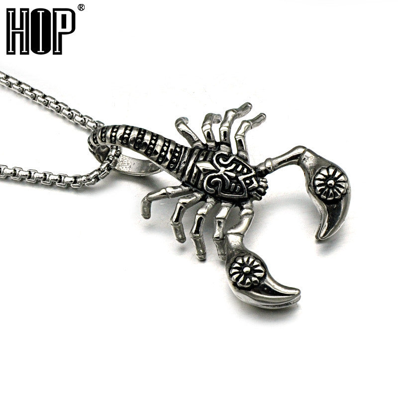 Stainless Steel American Style Scorpion Pendants Necklaces for Men Jewelry