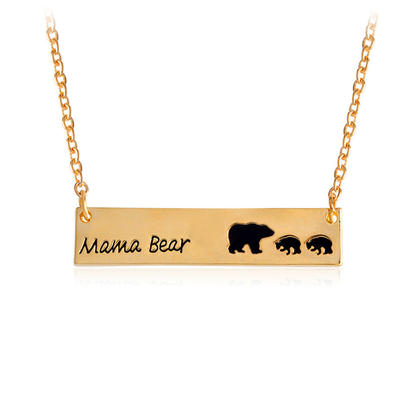 Mama Bear & Cubs Necklace