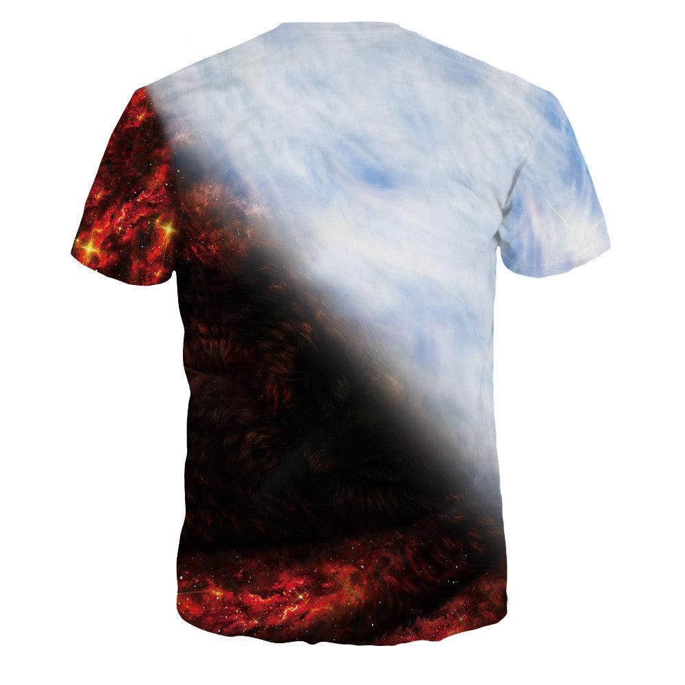 Amazing Black & White Wolf Shirt