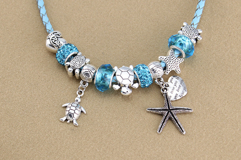 Ocean Lover Starfish & Turtle bracelet