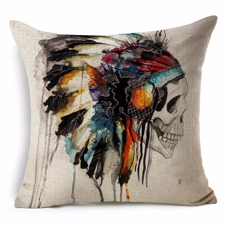 Ornate Skull Pillow Case