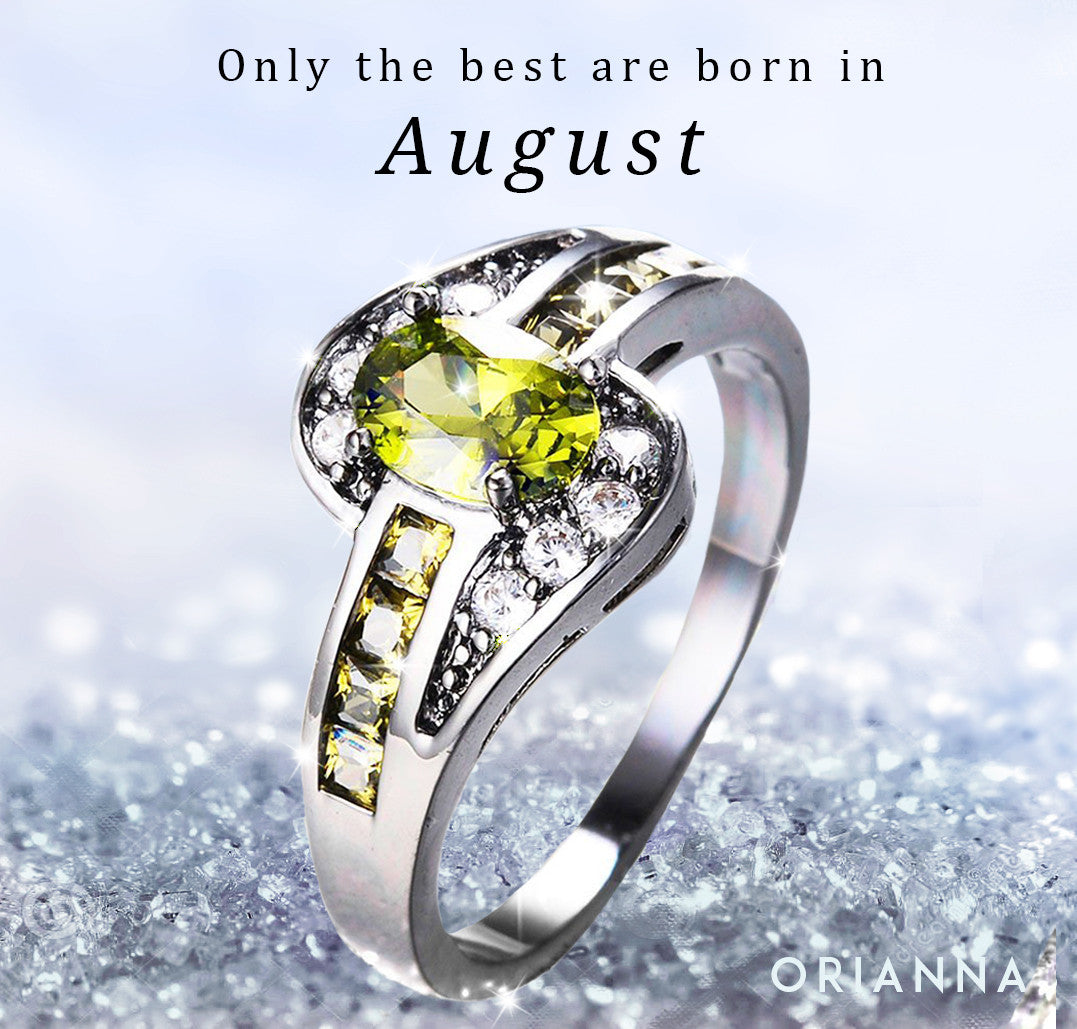 August Birthstone Ring