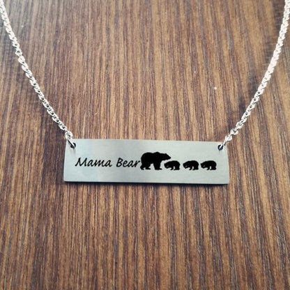 Mama Bear & Cubs Necklace