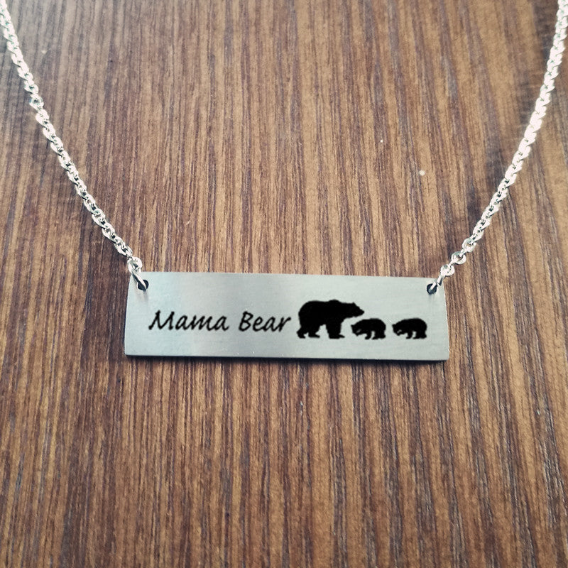 Mama Bear & Cubs Necklace