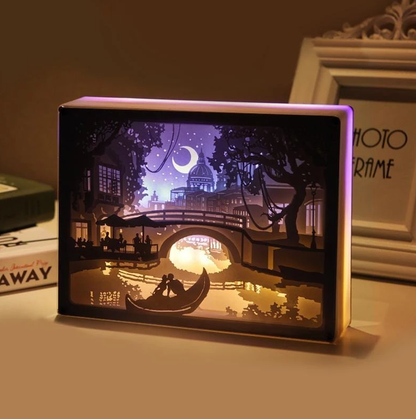 Handcrafted Creative 3D Paper Sculpture Lamp