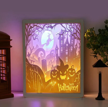 Handcrafted Creative 3D Paper Sculpture Lamp