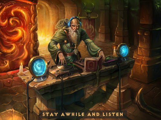 Deckard Cain DJing in Throne of Destruction Posters 40x30 cm / 12x16"