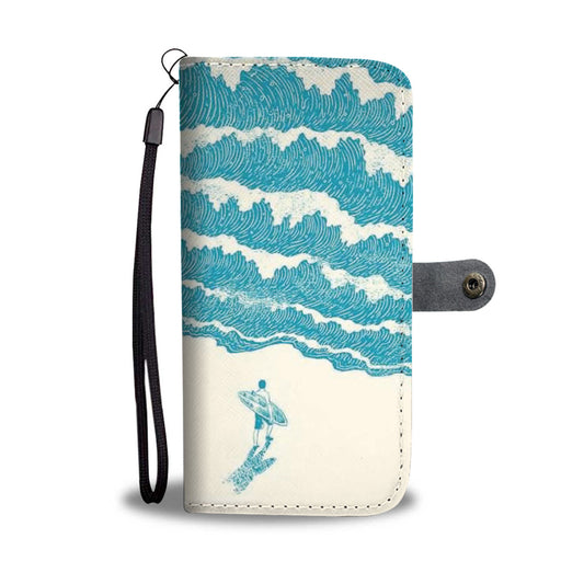 Surfing the Waves Wallet Case