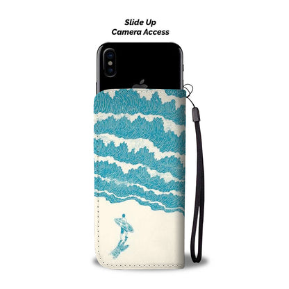 Surfing the Waves Wallet Case
