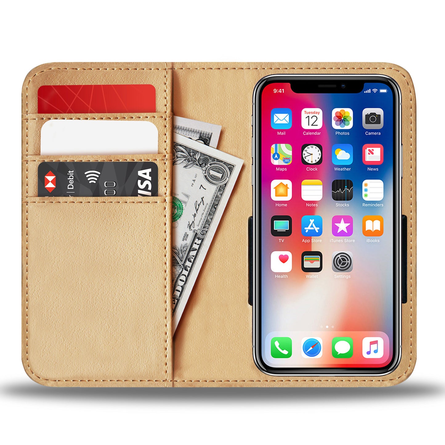 'Peaking Under The Boat' Wallet Case