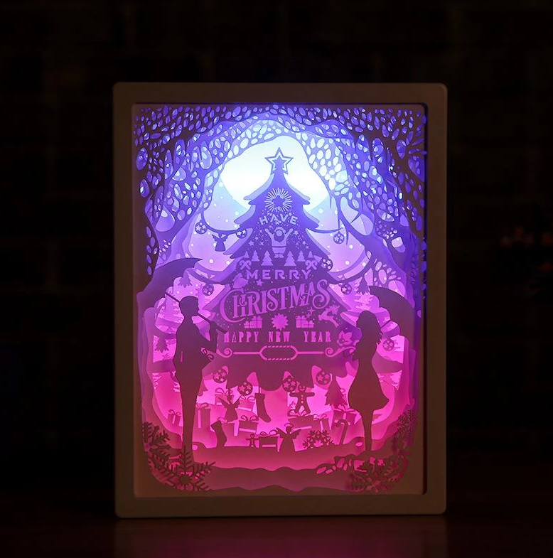 Handcrafted Creative 3D Paper Sculpture Lamp