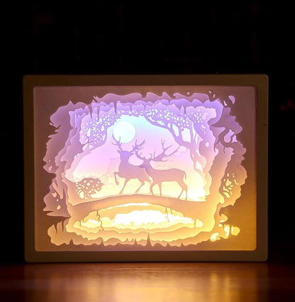 Handcrafted Creative 3D Paper Sculpture Lamp