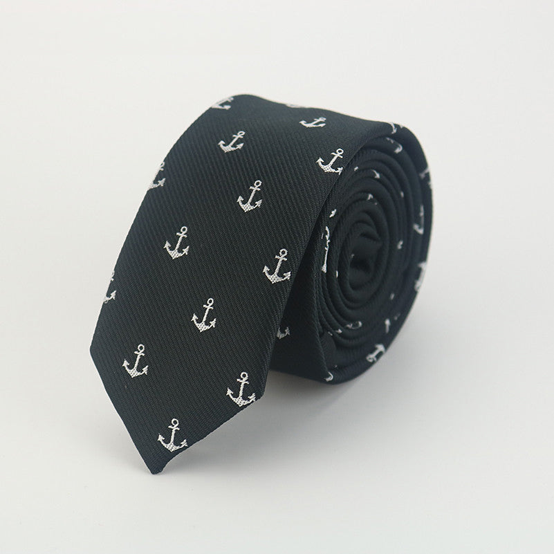 Navy Anchor Tie