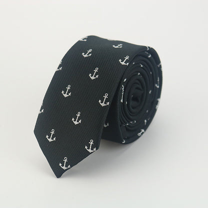 Navy Anchor Tie