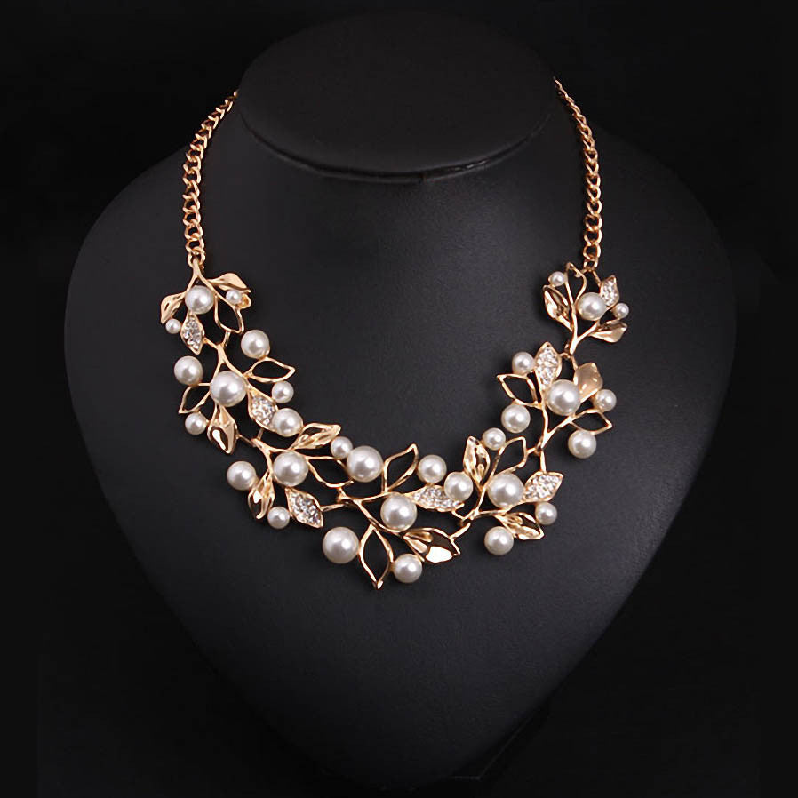 June Birthstone Simulated Pearl Necklace