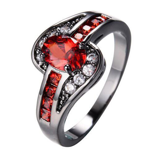 Thin Red Line Ring
