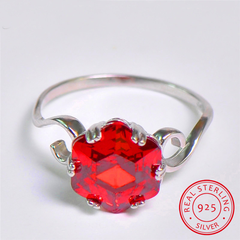 Sterling Silver July Birthstone Ring