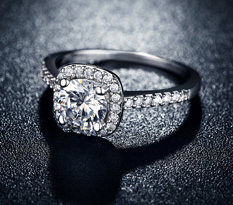 April Birthstone CZ Ring