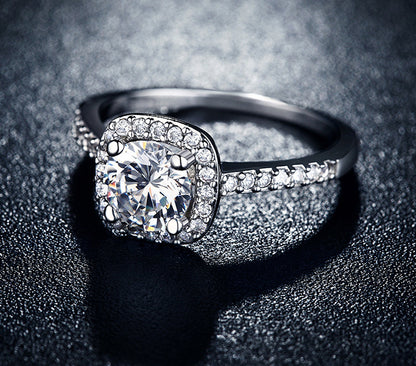 April Birthstone CZ Ring