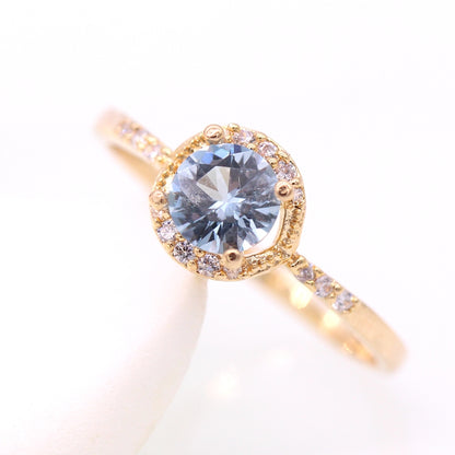 December Zircon Gold Birthstone Ring