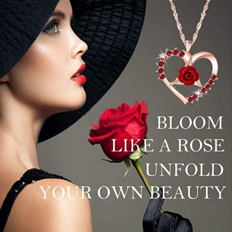 Love Forever Rose Necklace