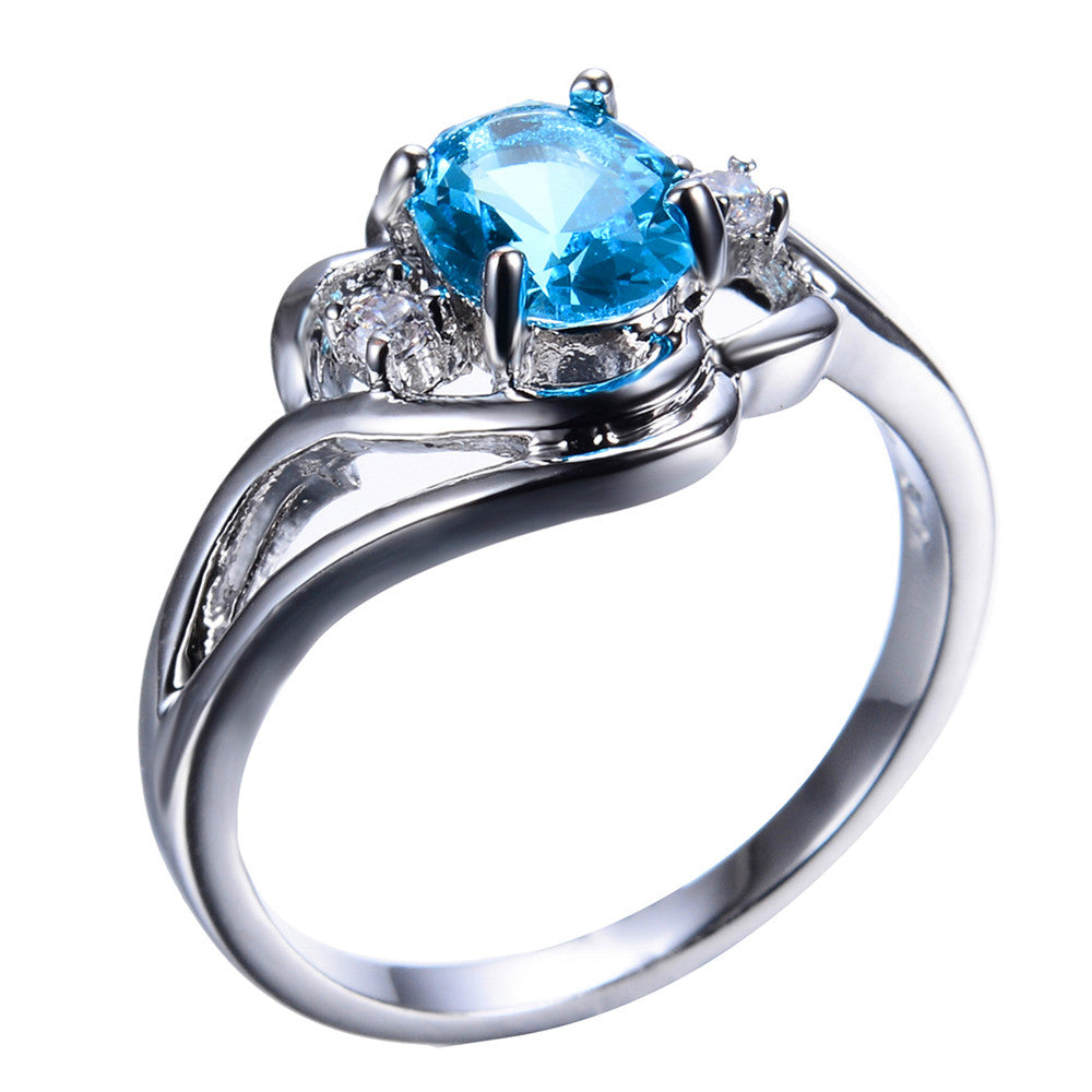 Oval December Birthstone Ring