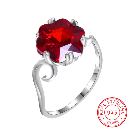 Sterling Silver January Birthstone Ring