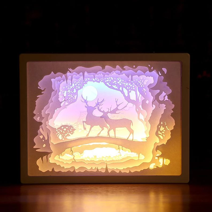 Handcrafted Creative 3D Paper Sculpture Lamp