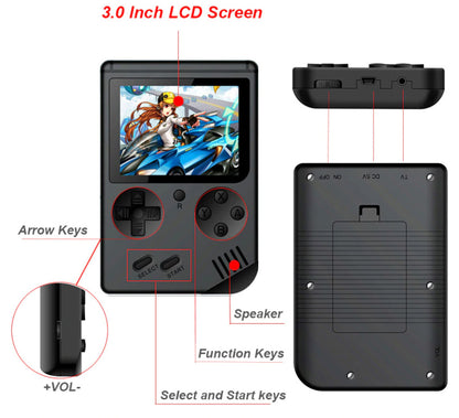 Retro 3.0 Inch Game Player with 168 Built in games