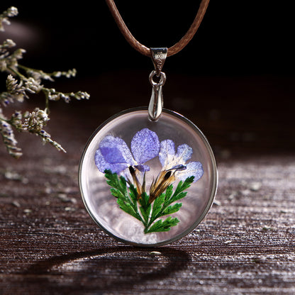Vintage Flower Pendant Necklace