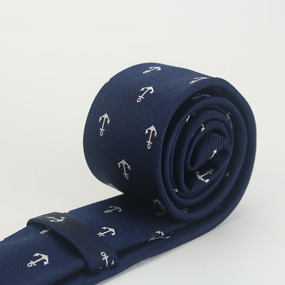 Navy Anchor Tie