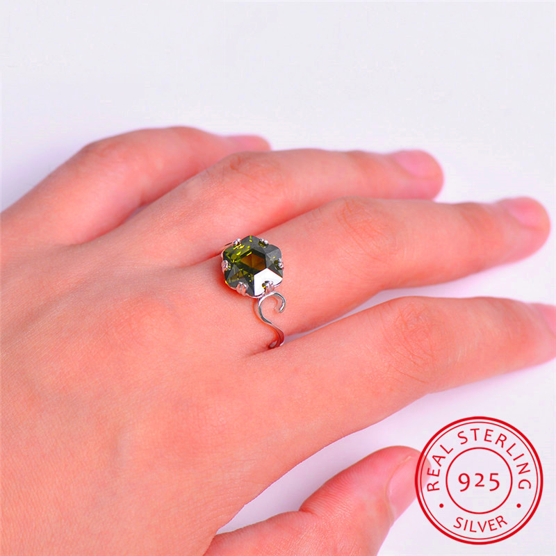 Sterling Silver August Birthstone Ring