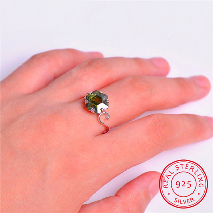 Sterling Silver August Birthstone Ring