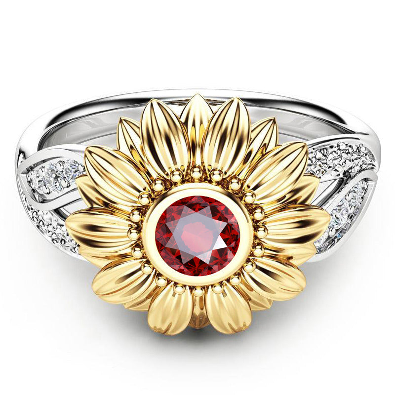January Sunflower Ring