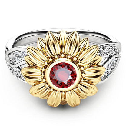 January Sunflower Ring