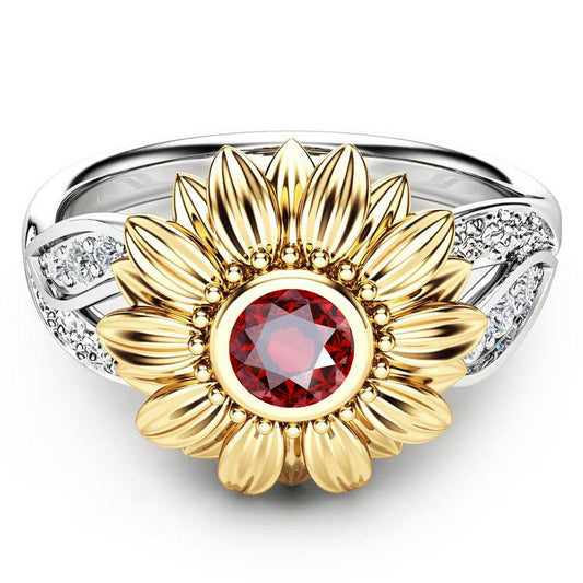 January Sunflower Ring