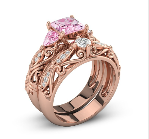 Dual Set October Birthstone Ring