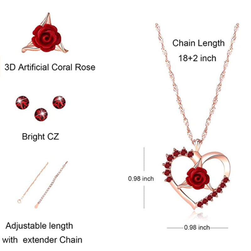Love Forever Rose Necklace