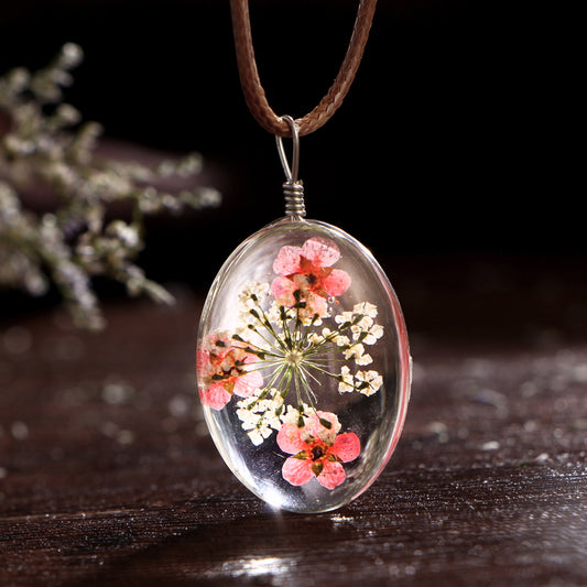 Vintage Flower Pendant Necklace