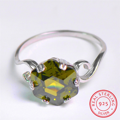 Sterling Silver August Birthstone Ring