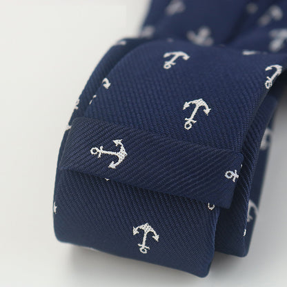 Navy Anchor Tie