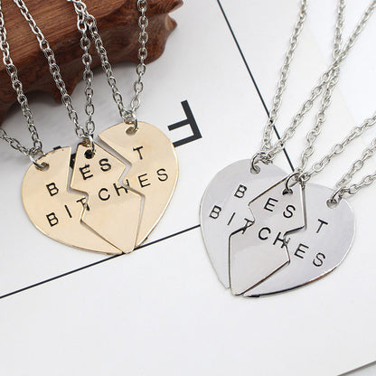 Best Bitches forever Friendship Necklace