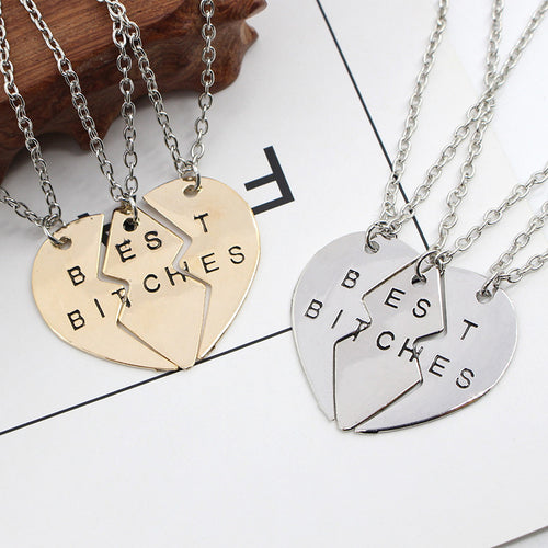 Best Bitches forever Friendship Necklace