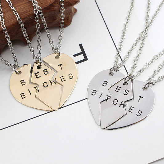 Best Bitches forever Friendship Necklace