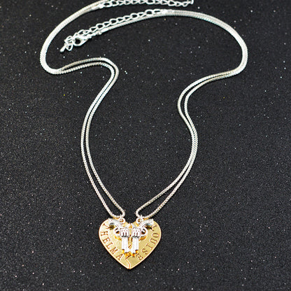 Bonnie & Clyde Partner in Crime Friendship Necklace