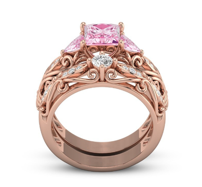 Dual Set October Birthstone Ring