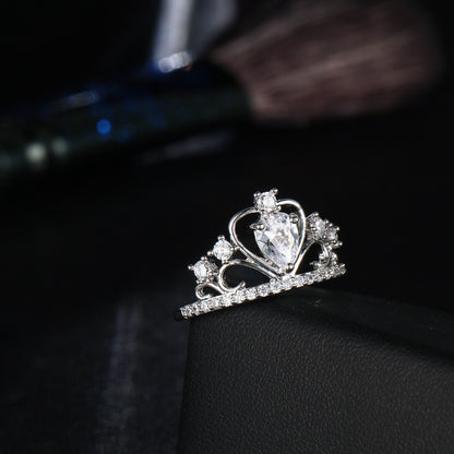 Queen Crown September Birthstone Ring