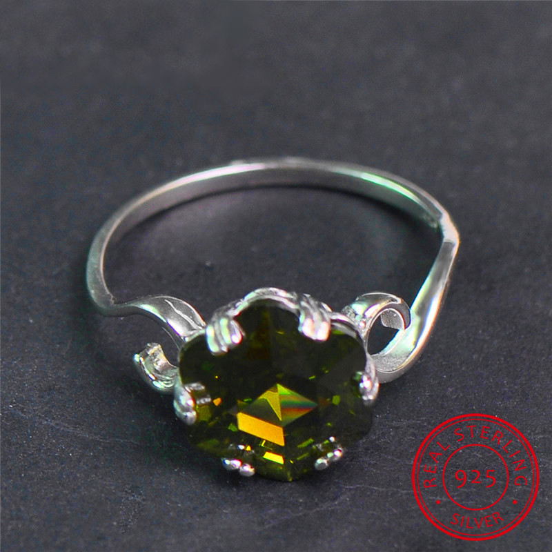 Sterling Silver August Birthstone Ring