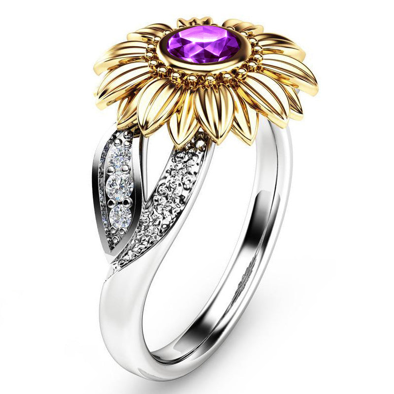 February Sunflower Ring