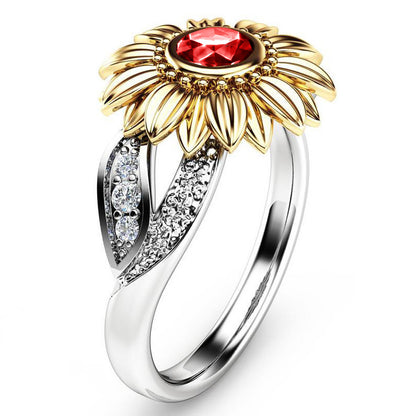 January Sunflower Ring